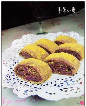 Microwave Purple Sweet Potato Donkey Rolling recipe