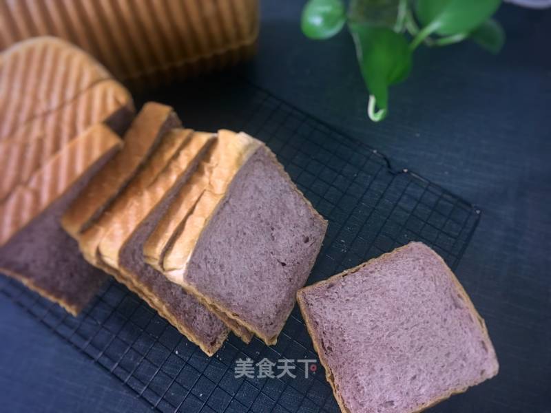 Purple Sweet Potato Milk Toast (one-time Fermented Corn Oil Version) recipe