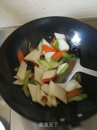 Fried Yam Fungus recipe