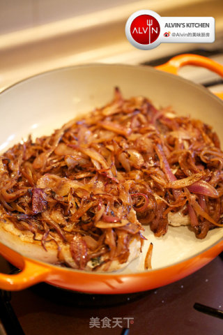 Grilled Pork Chop with Caramelized Onions recipe