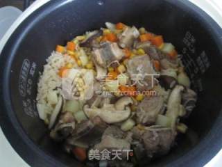 Ribs Braised Rice-one-click on The Rice Cooker recipe