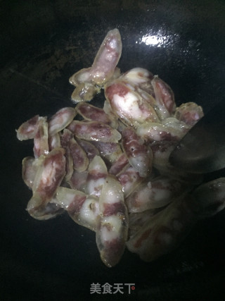 Stir-fried Sausage with Spring Bamboo Shoots recipe