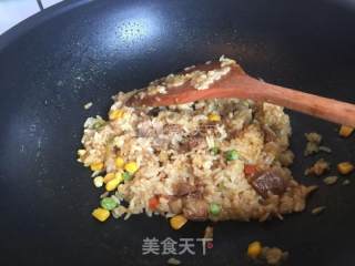 Curry Beef Omelette Rice recipe