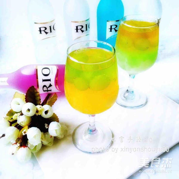 Summer Reverie (two-color Cocktail Iced Drink) recipe