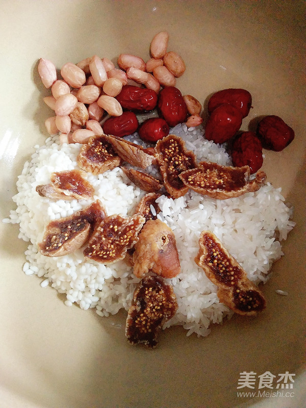 Figs and Glutinous Rice Porridge recipe