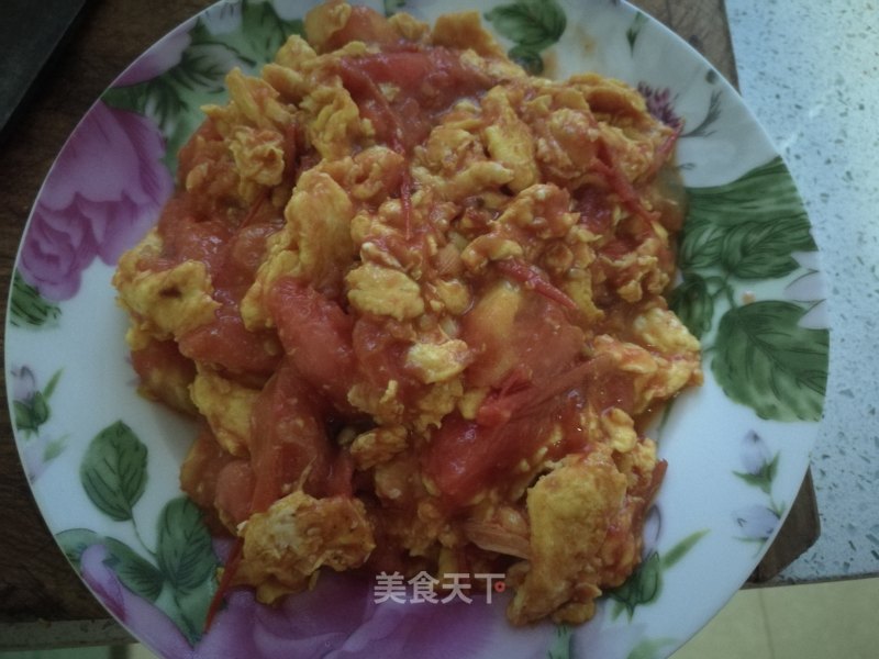 Scrambled Eggs with Tomatoes recipe