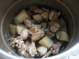 Stewed Chicken with Radishes recipe