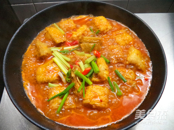 Braised Fish Pieces in Korean Spicy Sauce recipe