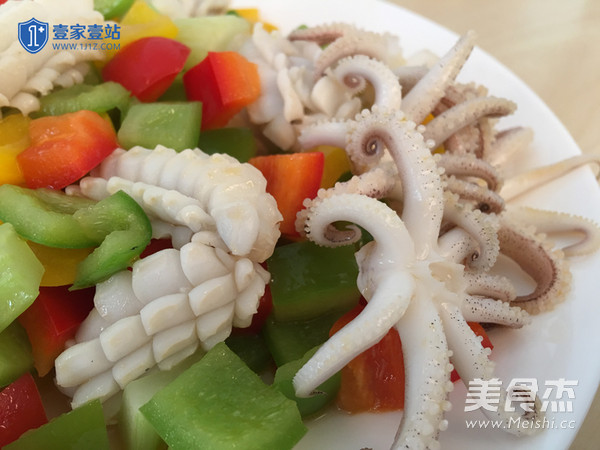 【colorful Squid Rolls】——a Fresh and Beautiful Dish recipe