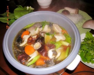 Black-bone Chicken Health Hot Pot recipe