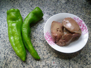 Stir-fried Foie Gras with Green Peppers recipe