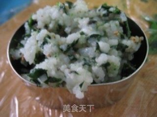 Fancy Rice Balls-pan-fried Spinach Rice Balls recipe