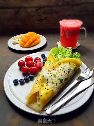 Egg and Vegetable Burrito recipe