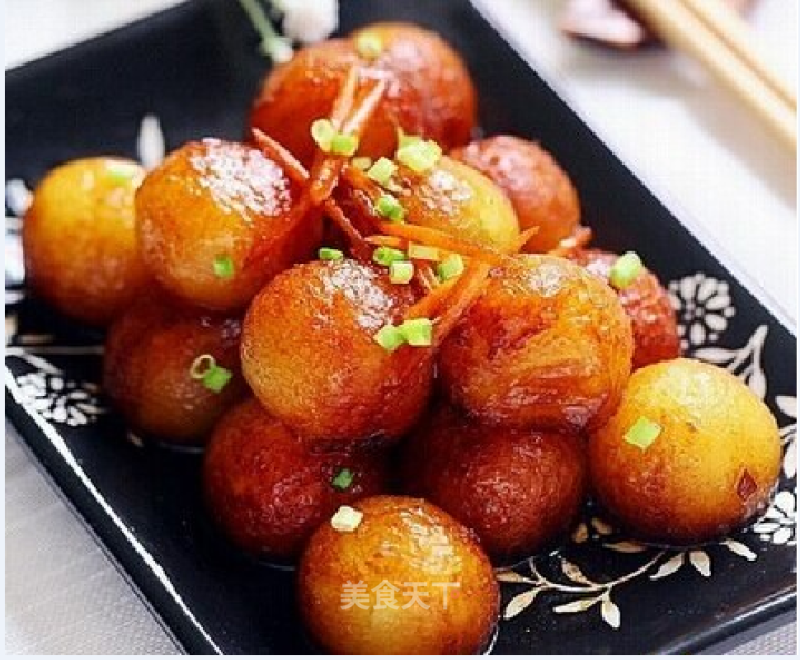 Homemade Braised Winter Melon Balls recipe