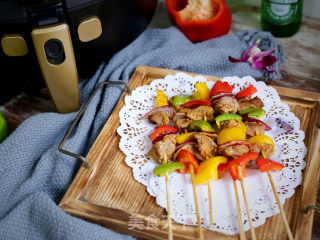 Colorful Beef Skewers recipe