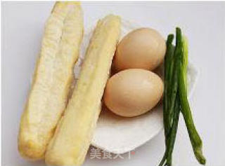 Steamed Custard with Fried Dough Sticks recipe