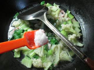 Bacon, Green, Cauliflower Soup recipe