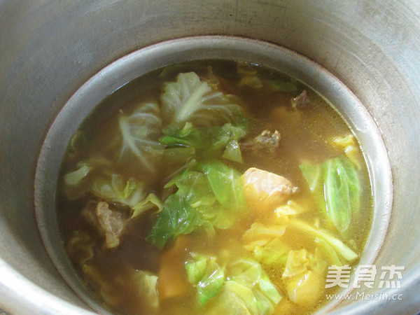 Cabbage Steak Rib Soup recipe