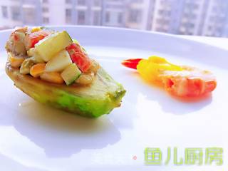 Sea Shrimp and Avocado Salad──private Dish of Fish Kitchen recipe