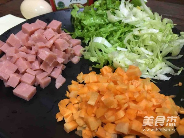 Cheese Fried Rice with Korean Spicy Sauce recipe