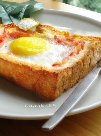 Tomato Sun Egg Toast recipe