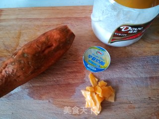 Baked Sweet Potato with Cheese Cheese recipe