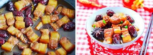 Braised Pork with Red Dates recipe