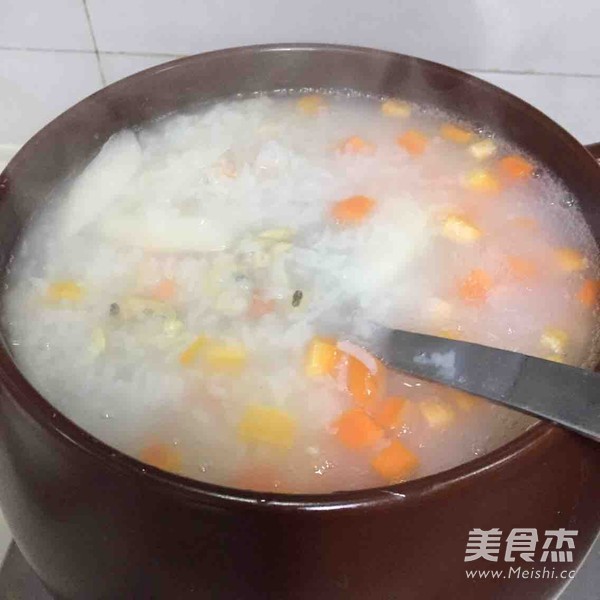 Casserole Seafood Porridge recipe