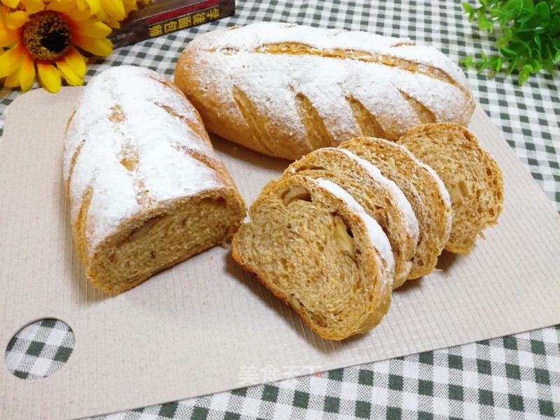 Whole Wheat Yam Nut Soft European Bun recipe