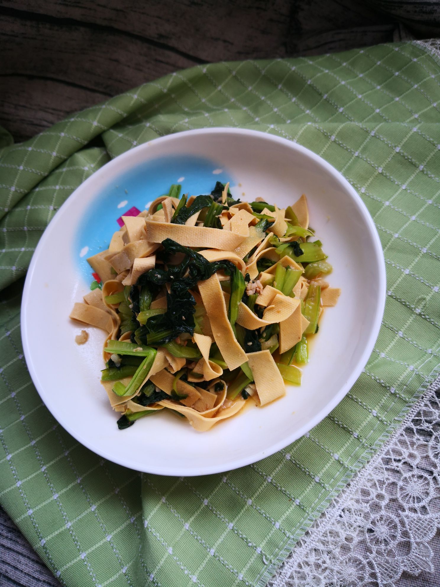 Stir-fried Bean Curd with Wu Ta Cai recipe