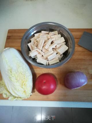 Roasted Yuba with Cabbage recipe