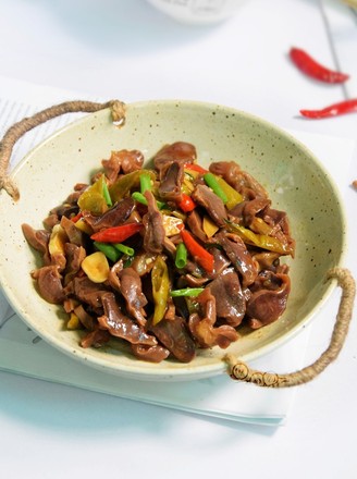 Duck Gizzards with Pickled Peppers recipe