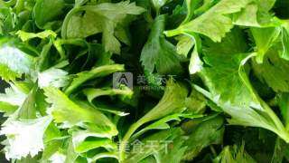 Celery Leaf Steamed Dumplings recipe