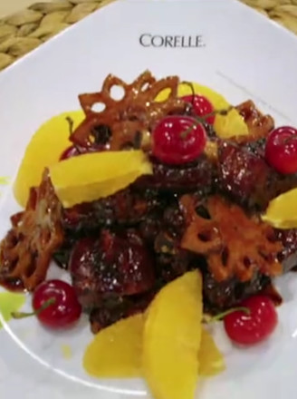 Roasted Pork Ribs with Lotus Root recipe