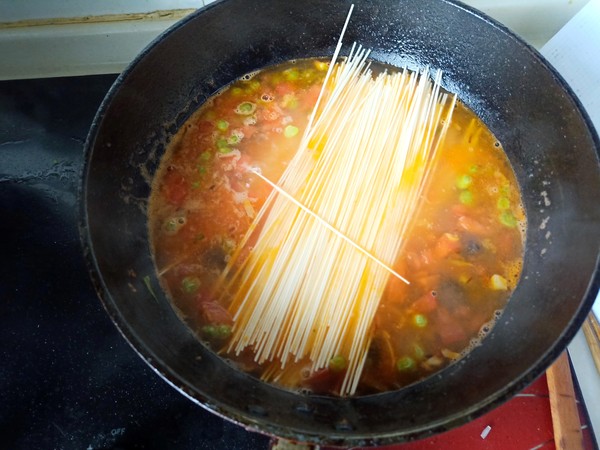 Black Garlic Red Noodle Soup recipe