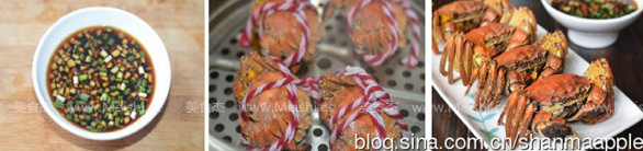 Steamed Hairy Crabs recipe