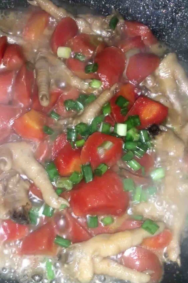 Roasted Chicken Feet with Carrots recipe