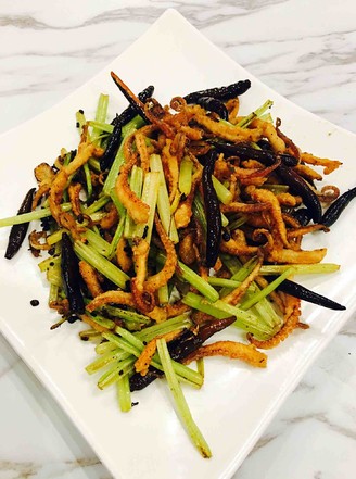 Stir-fried Squid Whiskers recipe