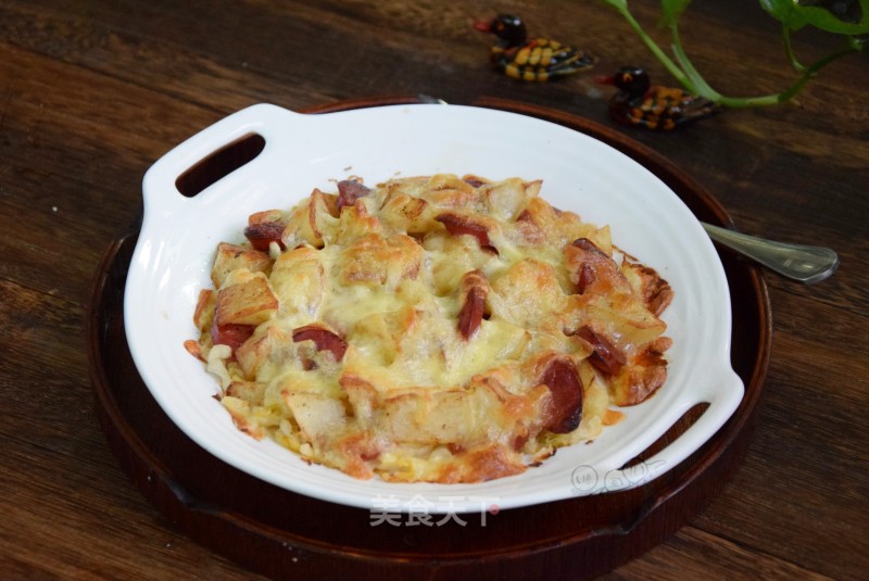 Sauerkraut Sausage Baked Potatoes recipe