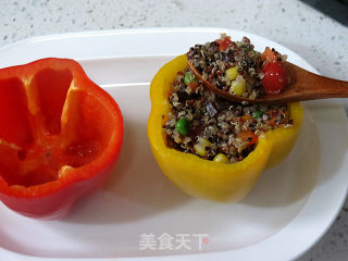 Healthy, Nutritious and Full of Flavor and Fragrance [quinoa Mushrooms and Pepper Cups] recipe