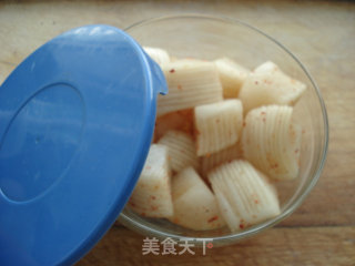 Sweet and Sour Crispy Radish recipe