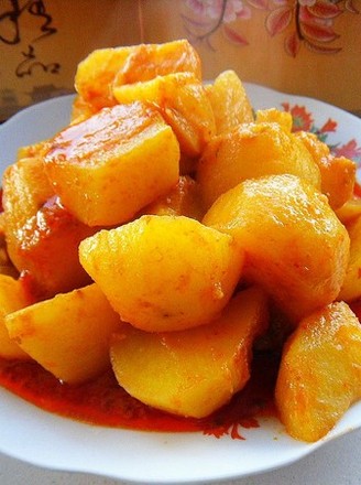 Red Curry Potato Chunks