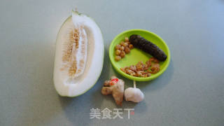 Braised Winter Melon with Sea Cucumber and Scallops recipe