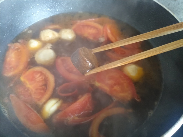Curry Tomato Fish Ball Wonton recipe