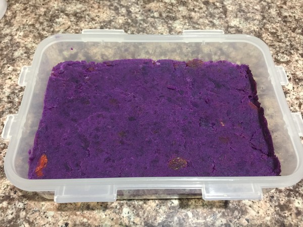 Glutinous Rice and Purple Sweet Potato Cake recipe