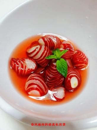 Cherry Radish in Fruit Vinegar recipe