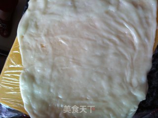 Delicious Meat Floss Sweet Potato Cake recipe