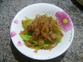 Lettuce Mixed with Jellyfish recipe