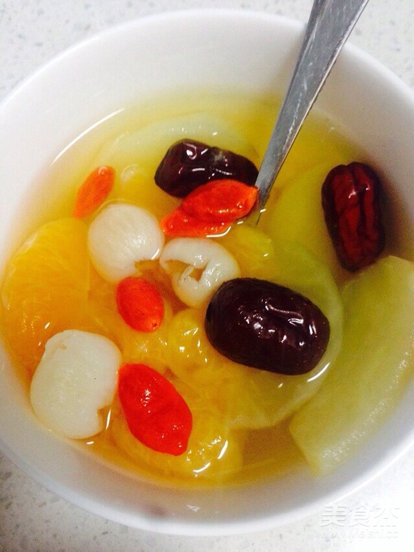 Apple, Orange, Longan, Red Date, Wolfberry Soup recipe