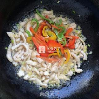 Colorful Fried Chicken Shreds recipe